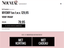 Tablet Screenshot of abonnement.nouveau.nl